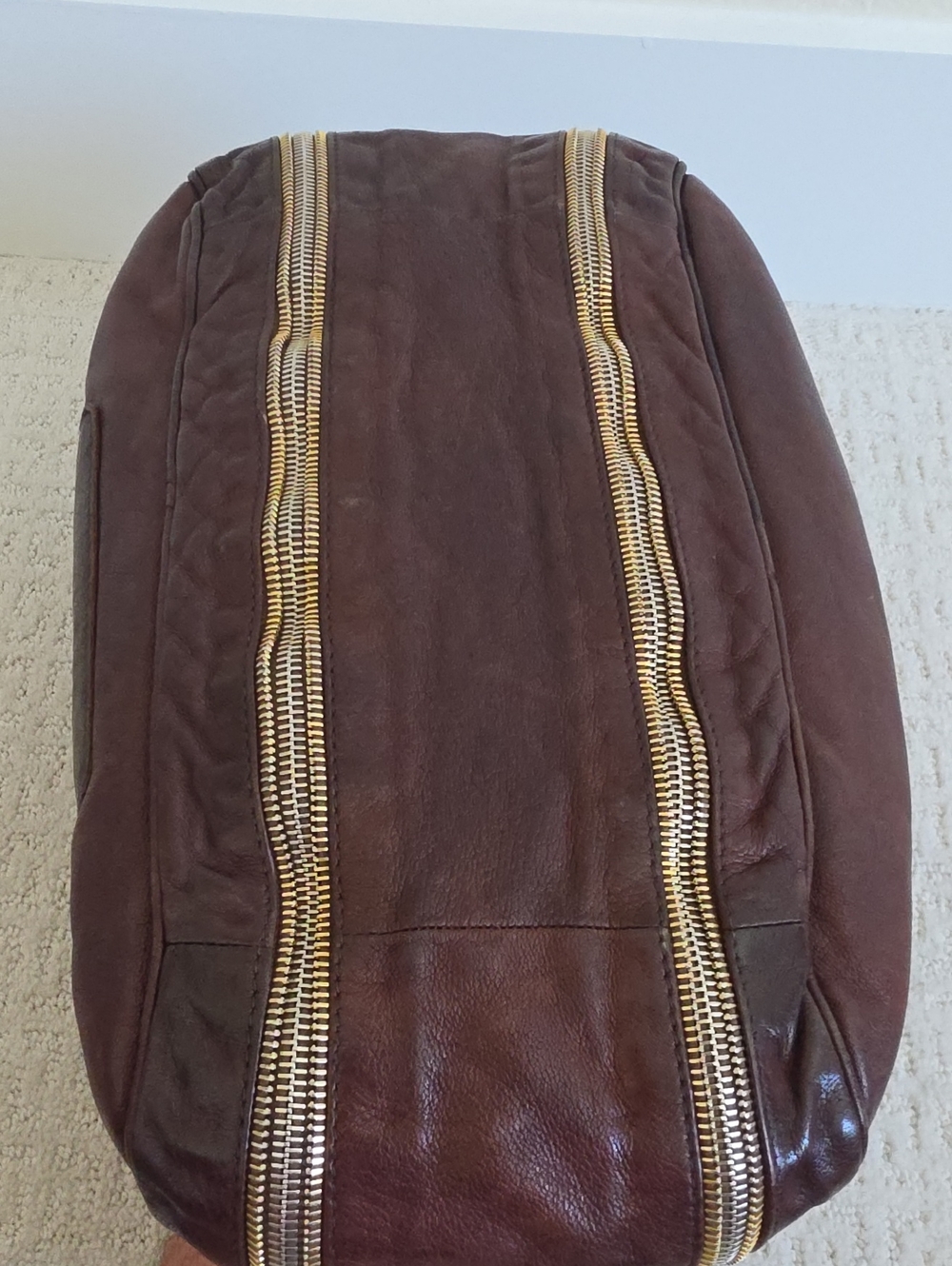 PRADA Brown Leather Shoulder Bag - Picture 5 of 6